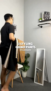 COD Celana Chino Panjang Pria Wanita Celana Chinos Panjang Slim fit Bahan Streeth Combat Premium Black Grey