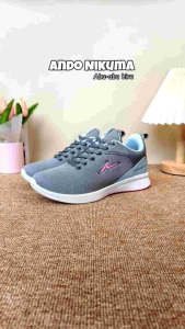 Sepatu Ando Nikuma abu-abu biru langit grey sky blue