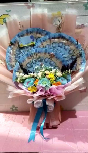 buket uang cantik hadiah ultahwedding dll Buket Uang Berbentuk Kipas Hadiah Ulang Tahun Modern - Lazada