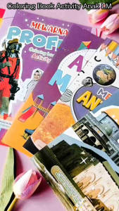 Buku Mewarnai Rumah Adat - Profesi - Masjid Megah - Antariksa - Mainan - Fasilitas Umum UK Besar LM