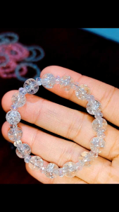 (ZEVINS✨) Gelang Manik-manik Kristal Pecah 8mm