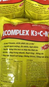 BCOMPLEX K3 + C + M – Cốm Vitamin Dinh Dưỡng Cho Heo Gà Vịt Bổ Sung Dinh Dưỡng Tăng Trọng Mượt Lông (Gói 1kg)