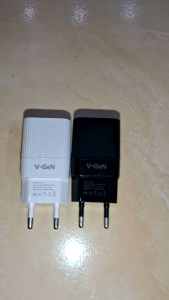 Kepala Charger V-GEN 2.4A 2 Port USB Fast Charging Batok Travel Charger Adaptor