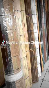 (COD) tirai kerey gulung bahan PVC outdoor (ukuran Lebar X Tinggi)