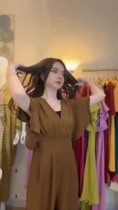 JUMPSUIT WANITA CRINGKLE PREMIUM IMPOR POLOS KRUT