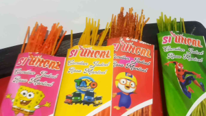 Mie lidi karakter seribuan 1 pack isi 12 pcs mix 4 rasa