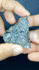 กรีน ทัวร์มารีน ในควอตซ์🔸Green Tourmaline in Quartz