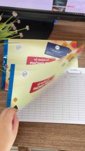 Sổ quản lý phòng trọ chi tiết khổ A4 - 50 tờ giấy dày bìa màu