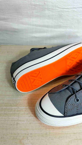 TERBARU !!! Converse Orange Pria Wanita Terbaru All Star Low Khaki Fullcolor Sepatu Sneakers Black