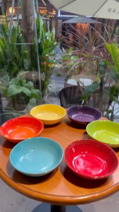 ( TÁCH LẺ 1) Đĩa sâu lòng 18cm - cao 5cm - 580ml cầu vồng Le creuseet 6 màu: Dùng được máy rửa bát lò vi sóng