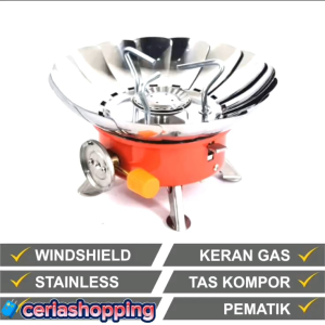 Kompor Camping Kovar Portable Mini Model Bunga - Kompor Bunga Plus Tas - Kompor K203