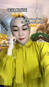 GEIZA blouse kemeja wanita terbaru fariasi raffell depan blouse polo linen