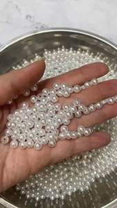 500gram Hạt ngọc trai nhựa có lỗ xỏ các cỡ 3mm -> 20mm