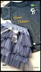 set tutu jamsuit cantik baby clothing