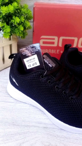 Sepatu sekolah Ando rebecca full hitam anak SD size 33-36 / sepatu Ando sip 33 zora rein hitam putih - sepatu sekolah anak SD laki-laki murah / sepatu sekolah anak perempuan / sneakers sekolah full hitam/ sepatu hitam