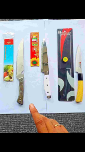 PAKET HEMAT (3 PCS) PISAU PREMIUM / PISAU DAPUR / PISAU BUAH SAYUR / PISAU STAINLESS / PISAU PREMIUM TAJAM