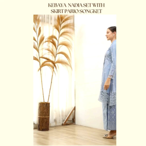 (ONE SET) BYCIKDARA KEBAYA LACE NADIA TUNANG RAYA CONVO CANTIK KEBAYA SET WITH PARIO SONGKET