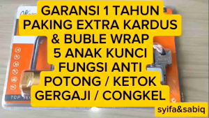 GEMBOK STANLESS / ANTI POTONG 40ML-70ML EXTRA BUBLE WRAP WILMER THOR