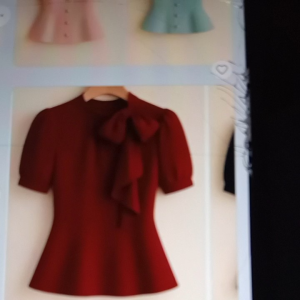 Áo nữ có nơ cổ mẫu mới