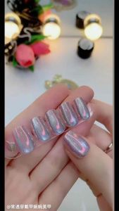 [snack time]  CAT Eyes 3D Fake Nails Premium 1 Set Free Lem+Kikir Kuku Palsu Tahan Lama Cat Eye Buatan Semi Tangan 10Set Xs/SM Art Kutek Polish