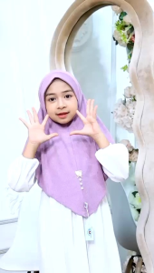 hijab bergo anak Malay dagu knit premium BMS hijab