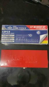 แท้100% EURO KINGTOOLS ประแจบล็อก 12 ชิ้น ชุดบล็อก 12 ชิ้น แกน 1/2"(4หุน) 6เหลี่ยม ของแท้ มีใบรับประกัน พร้อมส่ง