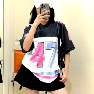 jersey liora 47 anak hitam dan dewasa atasan anak laki laki perempuan full printing terbaru