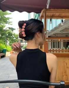 Kẹp tóc nhựa gợn sóng 10.5cm kẹp tóc sóng nước nhiều màu tiện lợi dễ dùng cho nữ