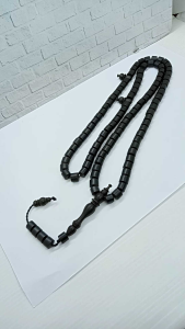 Tasbih Kayu Kelor Hitam Motif Marjan A38