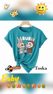 Kaos T-shirt Atasan Oversize |baju kaos oblong wanita lengan pendek|kaos wanita LABUBU