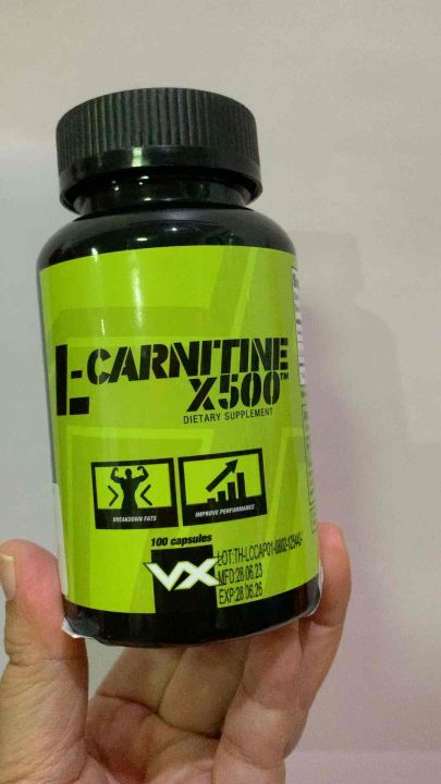 vitaxtrong l-carnitine x500 L-CARNITINE X500 VITAXTRONG แอลคาร์นิทีน 100 CAPS L-carnitine 500 mg.  ต่อเม็ด