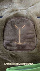 Purple TAS016 Tas Ransel Capybara Kura Kura Tas Wanita backpak Tas Beruang lucu Import Cute Tas Punggung selempang crossbody cocok untuk hadiah ulang tahun