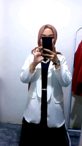 BLAZER WANITA SCUBA KOREAN STYLE BLAZER OOTD HIJAB