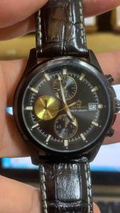 Đồng hồ nam MARSHAL QUARTZ chạy full 3 cốt 6 kim size 45mmchức năng Chronographdây da cũ còn sử dụng được