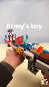 ของเล่นตัวต่อ FEELO 130 Particles Block Gun ตัวต่อ ปืนของเล่น ตัวต่อแปลงร่าง บล็อกตัวต่อขนาดใหญ่ ของเล่นเสริมพัฒนาการ