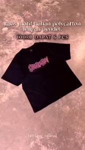 KAOS MOTIF LENGAN PENDEK ATASAN PRIA WANITA BAHAN COTTON POLY24s M L XL XXL