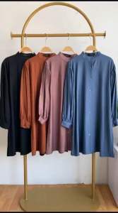 FLORI TUNIK MUSLIM POLO PINEN POLOS BY GHAFFA