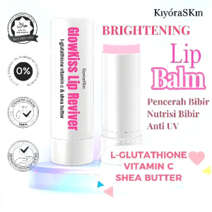KiyoraSKin GlowKiss Lip Reviver Bright Transferproof Balm Nutrisi Pelembab Pencerah Bibir Anti UV