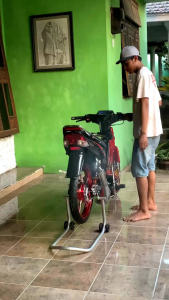 KNALPOT FIZ R KOLONG BM POWER FULL CROOM SUARA GARING