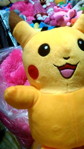 BONEKA POKEMON PIKACHU KUNING SENYUM SIZE S KARAKTER KARTUN KUCING MAINAN ANAK KADO SOUVENIR