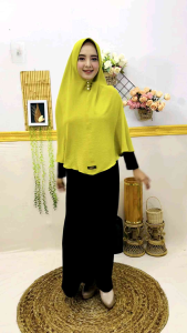 Jolinmo Collection: Bergo Crinkle & Jilbab Krinkle Khalisa Airflow Jumbo
