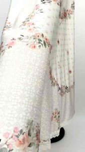 Mukena Dewasa Silk HQ Import Shafa Maliqa Series Warna Putih Motif By Royale Premium Islamic Muslim Prayer Warna Cantik Mewah Adem Dingin Jatuh Lembut Jumbo Muat 80 kg Telekung Polos Motif Free Tas Sejadah Muka Pouch