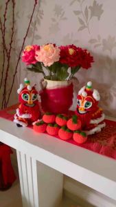 READY STOCK CNY Decoration 2024/READY STOCK Crochet Peony Flower/手工编织牡丹花