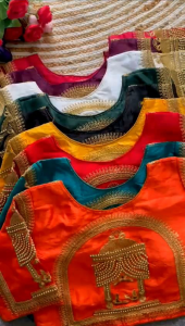 [PRE-ORDER] 2025 AUG READYMADE SAREE BLOUSE WITH EMBROIDERY WORK SIZE 38 ONLY CAN ALTER UP TO SIZE 42 | INDIAN WEDDING BLOUSE