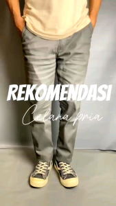 Celana Pria Chino Slim Fit Panjang Kerja Kantor Santai Liburan