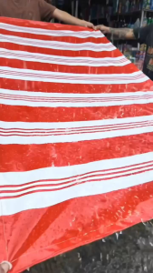 Trapal Stripe Waterproof Store Awning - Rain Protection - Premium Quality - 100% Waterproof - UV Resistant - High Quality Material - Matibay at Pangatagal - Available online