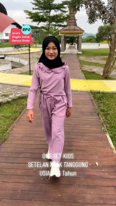 SETELAN ANAK PEREMPUAN TANGGUNG FIT 7 SAMPAI 13 THN