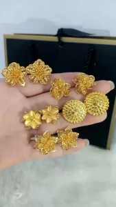 XUPING88 - ANEKA ANTING TUSUK - MODEL BUNGA KENDARI - WANITA TITANIUM ANTIKARAT LAPIS