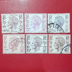 Prangko Belgia klasik Koleksi kuno 6 Pcs Campur USED