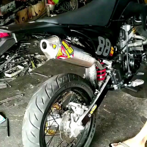 Knalpot Norifumi Rocket 4 SS Logo Terbaru PNP WR155 CRF150L KLX150 Dtracker BF SE